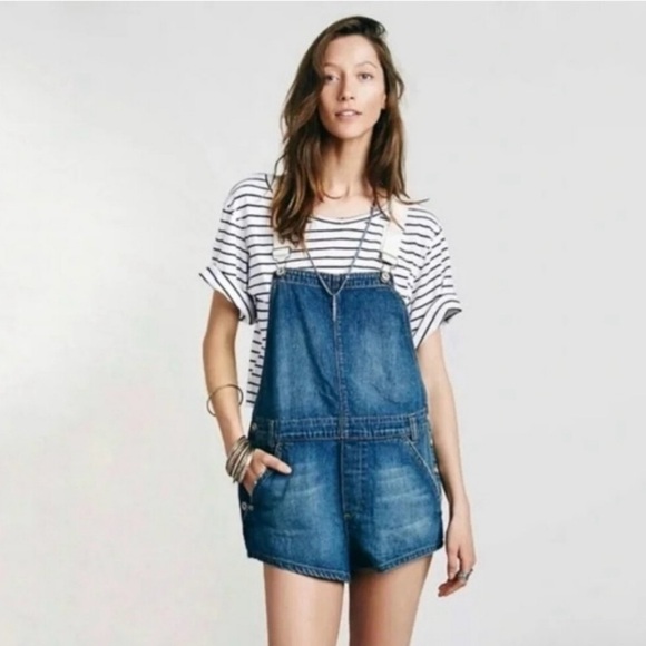 Free People Shortalls Size 30 NWOT - Picture 1 of 13